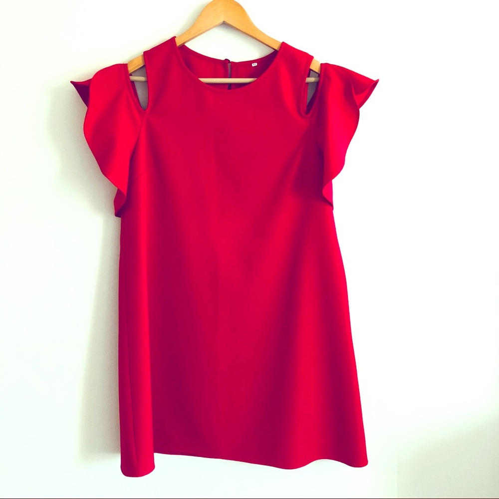 Cold shoulder dress